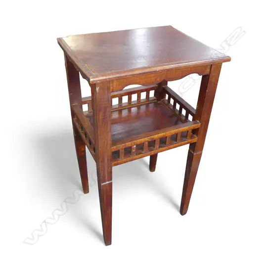 TEAK SIDE TABLE 455x355x765mm