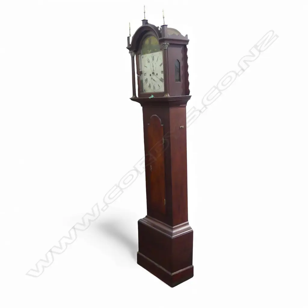 ANTIQUE MAHOGANY LONG CASE CLOCK 495x255x2220mm Image 1++