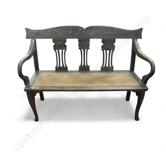 ORIENTAL WOODEN BENCH W.1300mm