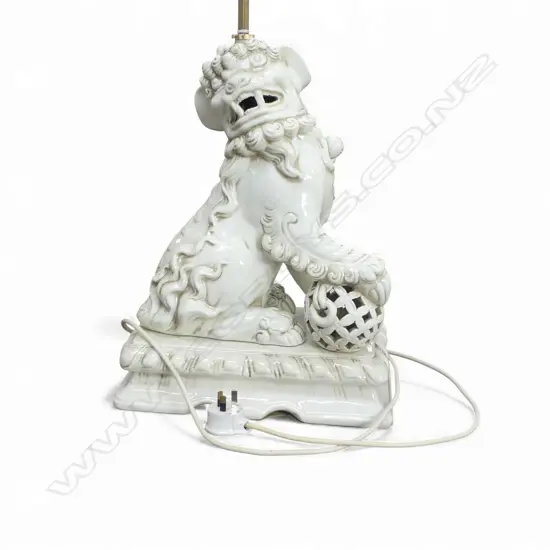 LARGE CHINESE FOO DOG TABLE LAMP H.520mm 