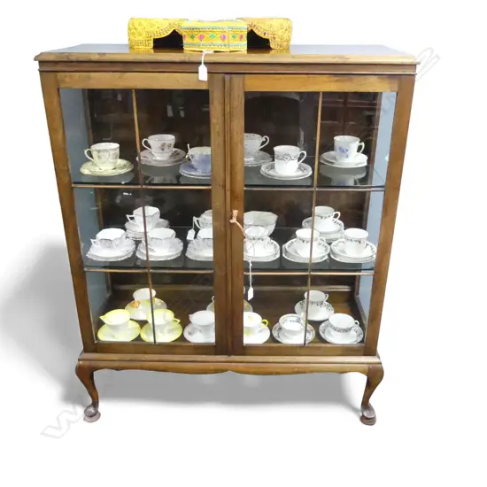 MAHOGANY CHINA CABINET 975x380x1135mm       