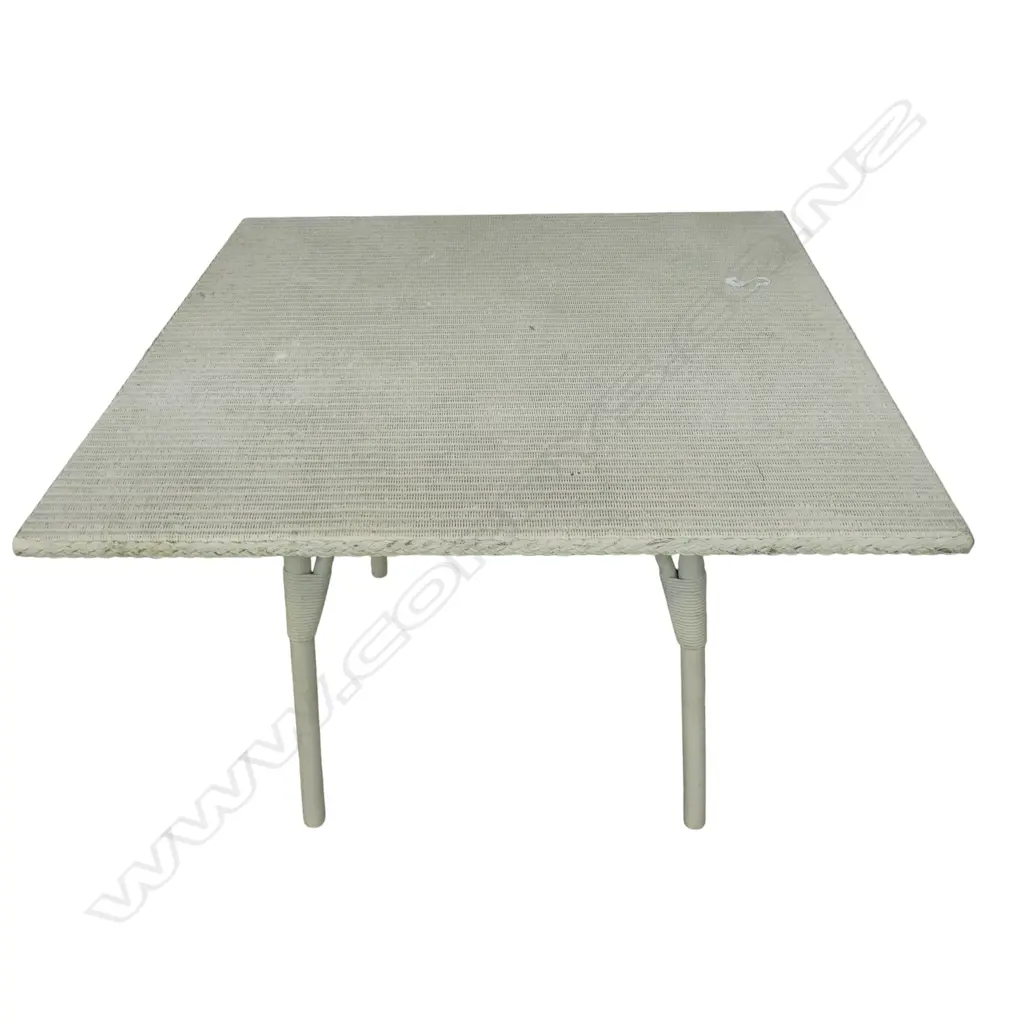 LUSTY’S LLOYD LOOM VINTAGE NZ MADE OUTDOOR TABLE 1000x720mm Image 1++