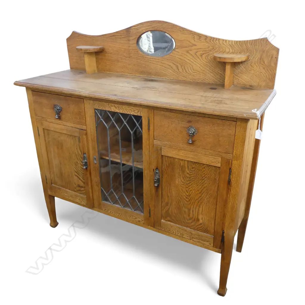 1920s OAK SIDEBOARD 1230x445x1225mm SPLIT TO TOP Image 1++