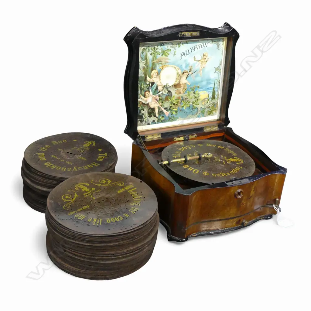 ANTIQUE POLYPHON W.270mm + RECORDS (WORKING) Image 1++