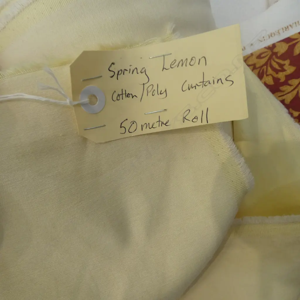 FABRIC BOLT; SPRING LEMON, POLY COTTON, 50M Image 1++
