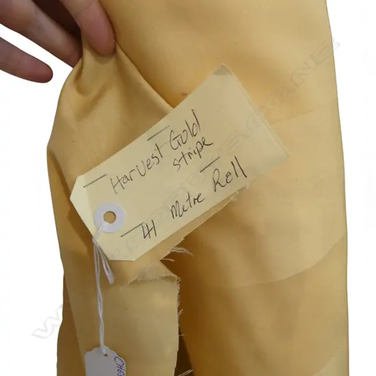 FABRIC BOLT; HARVEST GOLD STRIPE 41M