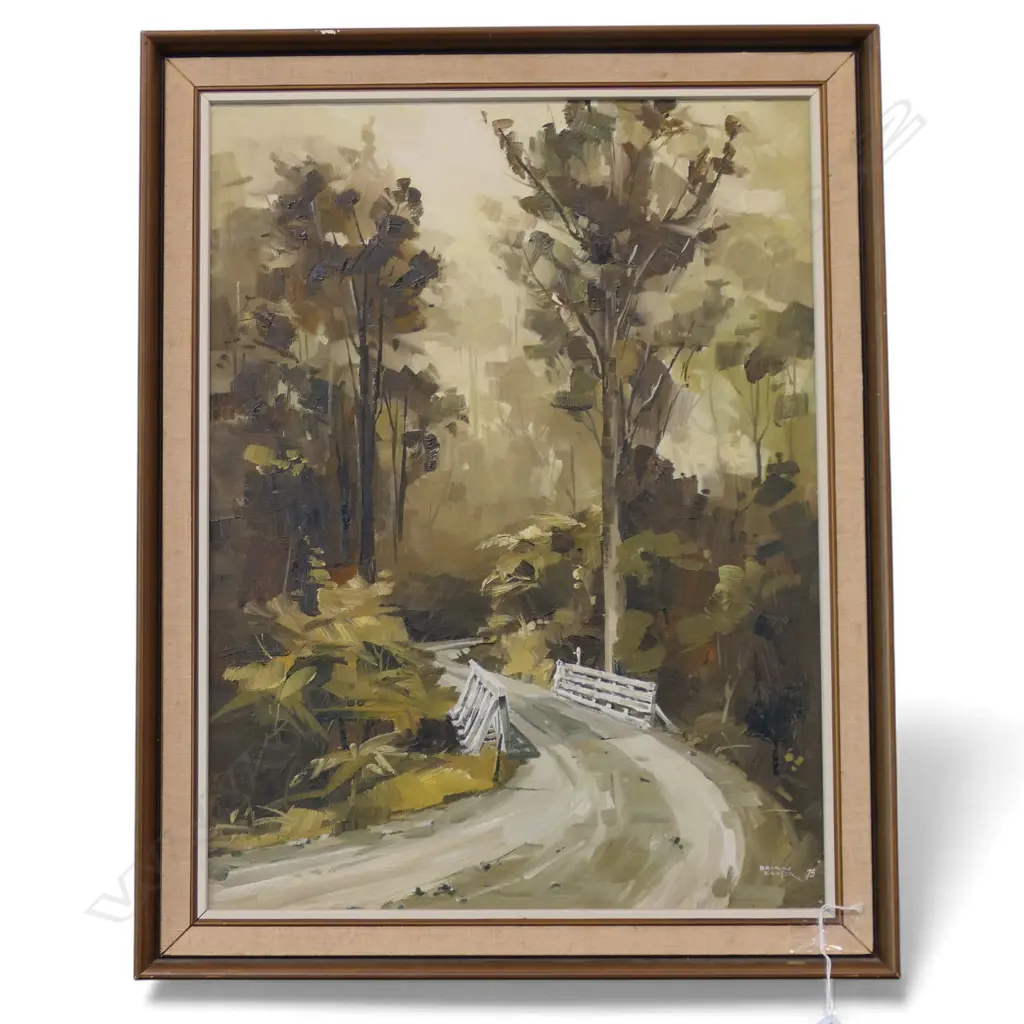 BRIAN BAXTER WEST COAST SOUTH ISLAND OIL ON BOARD 585 X 445MM Image 1++