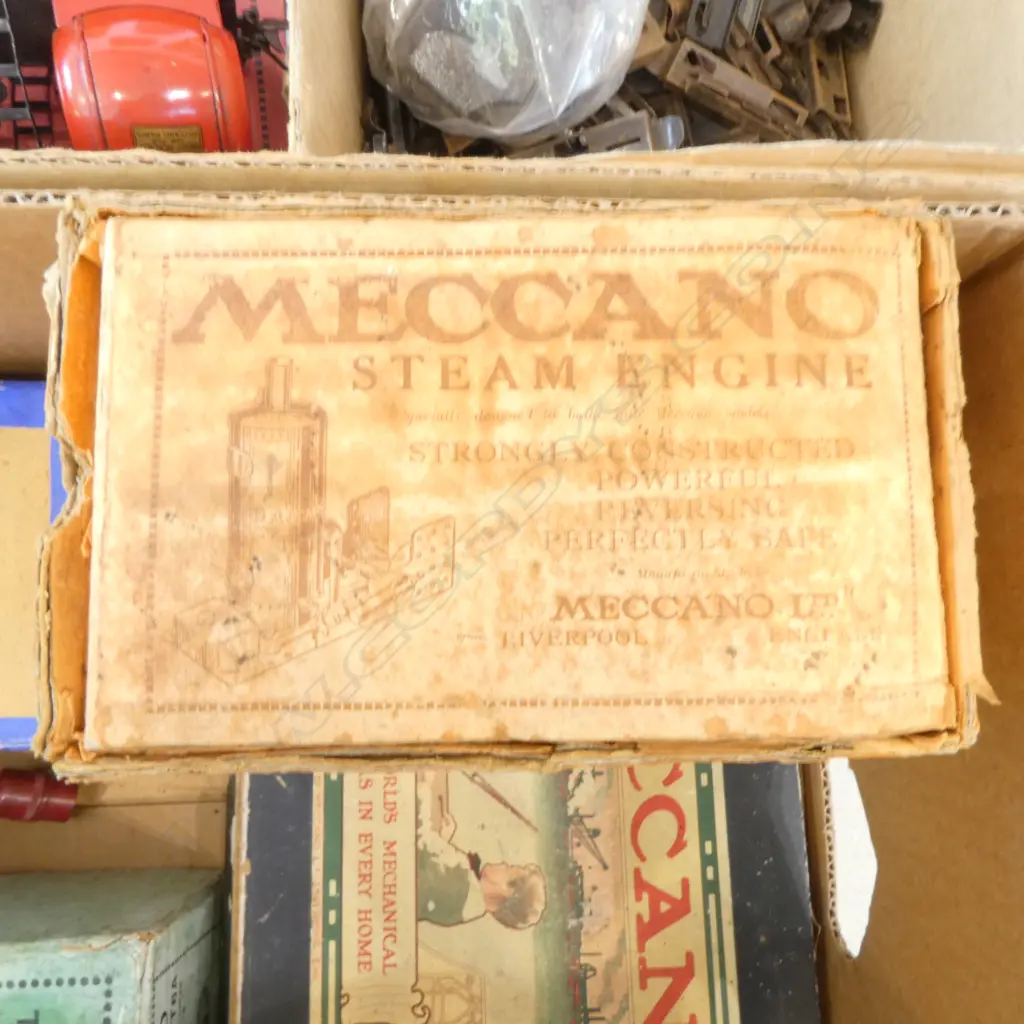 VINTAGE BOXED MECCANO STEAM ENGINE BOXED NO 4 SET & 2 TRANSFORMERS Image 1++