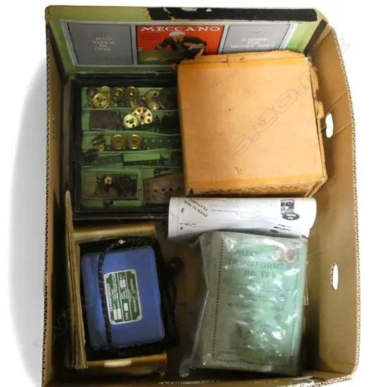 VINTAGE BOXED MECCANO STEAM ENGINE BOXED NO 4 SET & 2 TRANSFORMERS