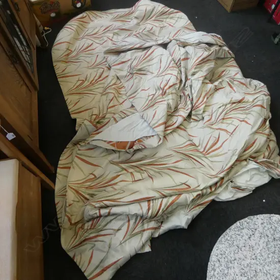 PR FRENCH PLEAT CURTAINS, EACH W.1450mm, 2050mm DROP