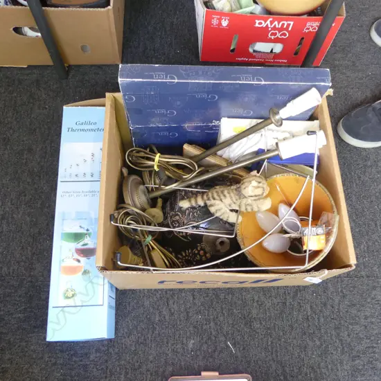 ASST. COLLECTABLES; ANIMAL ORNAMENTS, PEWTER FRAMES, VINTAGE TOY CAT etc