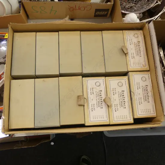 12 BOXES OF UNUSED CLOCK SPRINGS