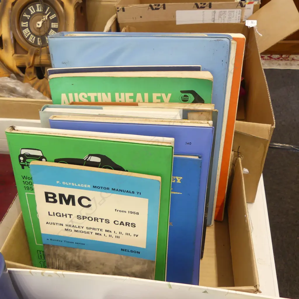 ASST. AUSTIN HEALEY CAR MANUALS Image 1++