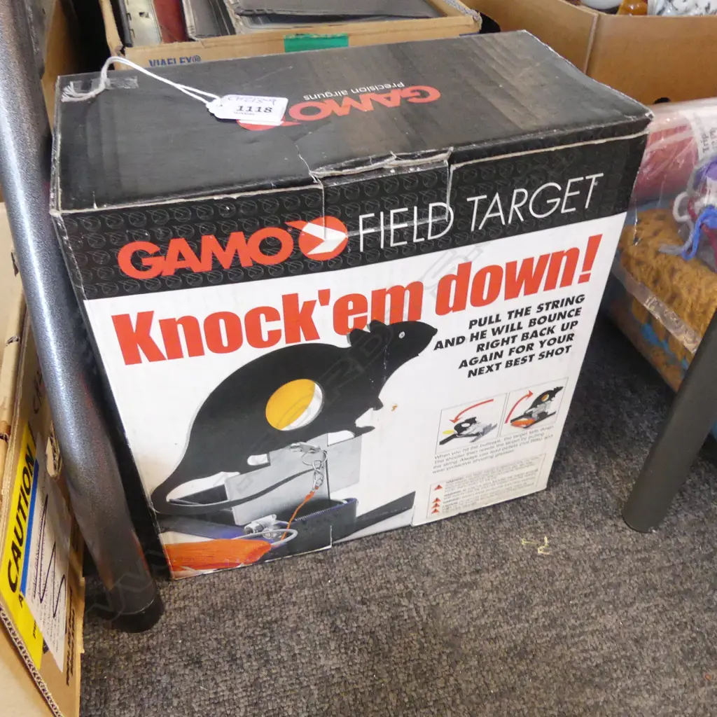 VINTAGED BOXED GAMCO RODENT TARGET Image 1++