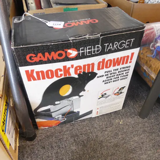 VINTAGED BOXED GAMCO RODENT TARGET