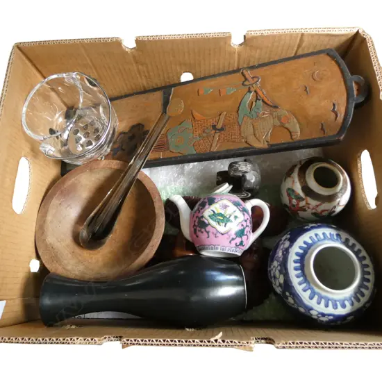 ASST. ORIENTAL & TRIBAL ETC including small kava bowl 