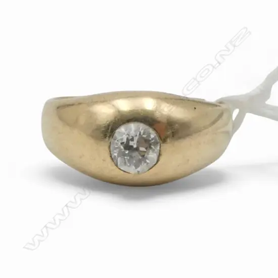 18CT DIAMOND SOLITAIRE RING, 3.86gms SIZE N