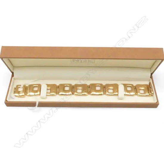 9CT YG BRACELET L.210mm, 47.7gms