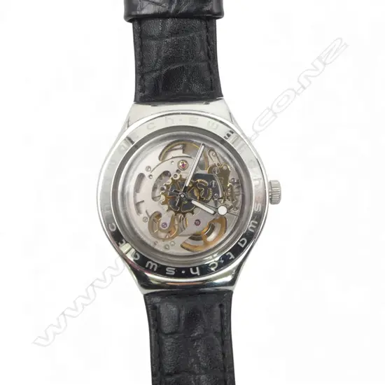 GENT'S SKELETON SWATCH WATCH 