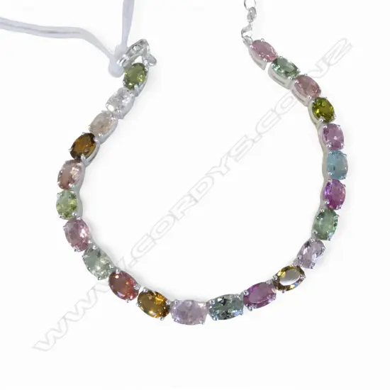 SILVER & TOURMALINE BRACELET 