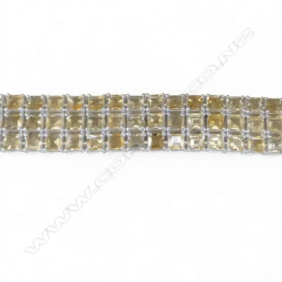 SILVER & CITRINE BRACELET