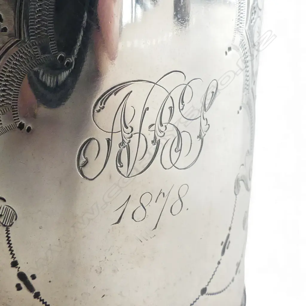 STG SILVER MUG, SHEFFIELD 1876 H.90mm, 169gms Image 1++