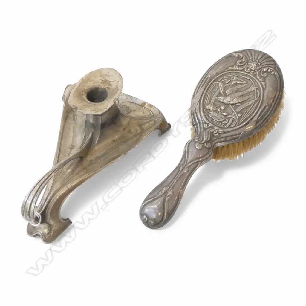 STG SILVER HAIR BRUSH L.245mm, WMF CHAMBERSTICK L.210mm Image 1++