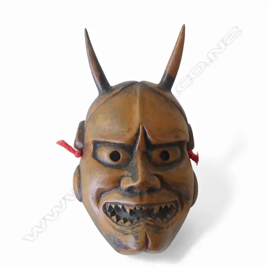 JAPANESE NETSUKE oni mask H.67mm