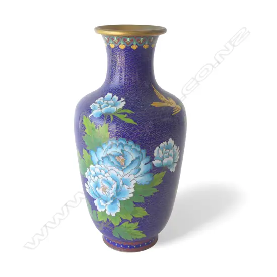 LARGE CLOISONNE VASE  H.440mm