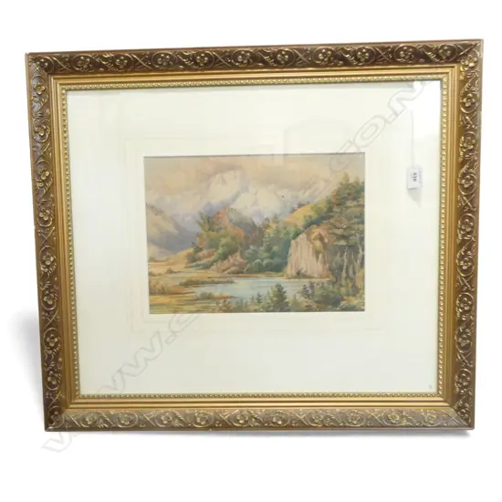 ERNEST ARTHUR CHAPMAN (1847-1933), LANDSCAPE WC, SIGNED & DATED 1904 230x310mm