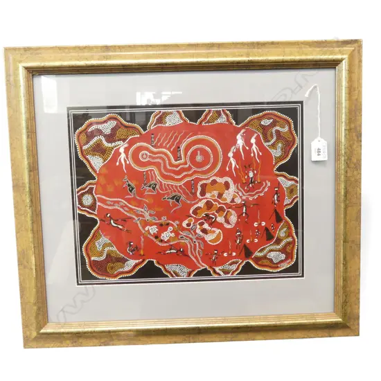 PETER MULCAHY ABORIGINAL PRINT 290x375mm