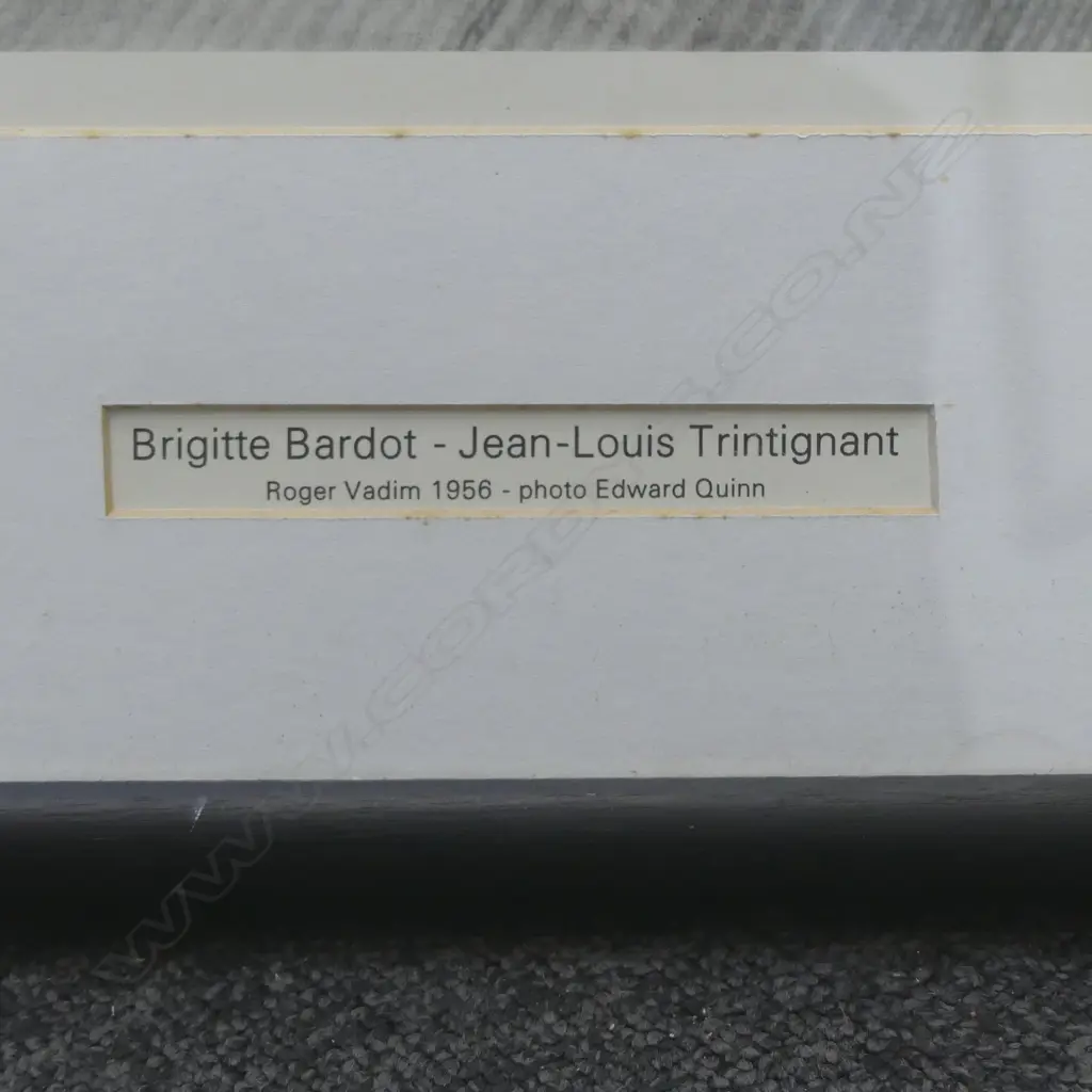 EDWARD QUINN PRINT BRIGITTE BARDOT IN "ET DIEU CREA LA FEMME" 1956, 570x390mm Image 1++
