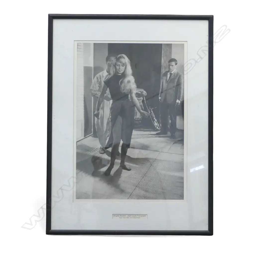 EDWARD QUINN PRINT BRIGITTE BARDOT IN "ET DIEU CREA LA FEMME" 1956, 570x390mm Image 1++