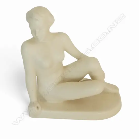 c1940's CORTENDORF GERMANY NUDE LOUNGING FIGURINE, H.170mm