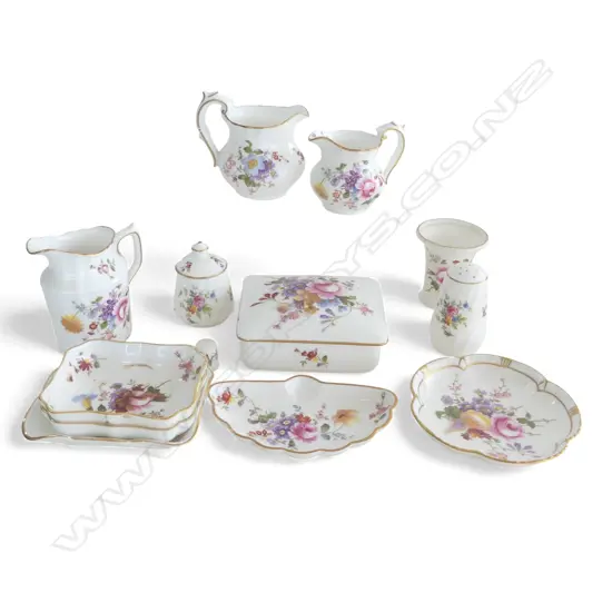 ASST. PCS ROYAL CROWN DERBY 'POSIES' + MINTON P/S + ANYSLEY DISH