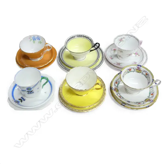 6 SHELLEY CHINA CSP SETS MIXED PATS