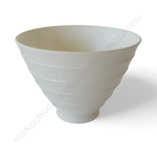 KEITH MURRAY CONICAL BOWL FOR WEDGWOOD mark to base H.140 Dia.195mm