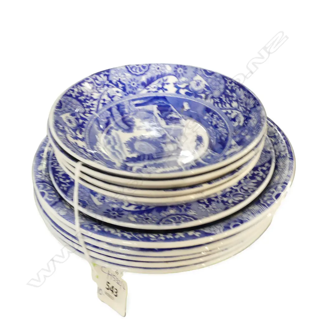 10 ASST. SPODES ITALIAN BOWLS (5+4+1) 190mm dia 1 w. CHIPS Image 1++