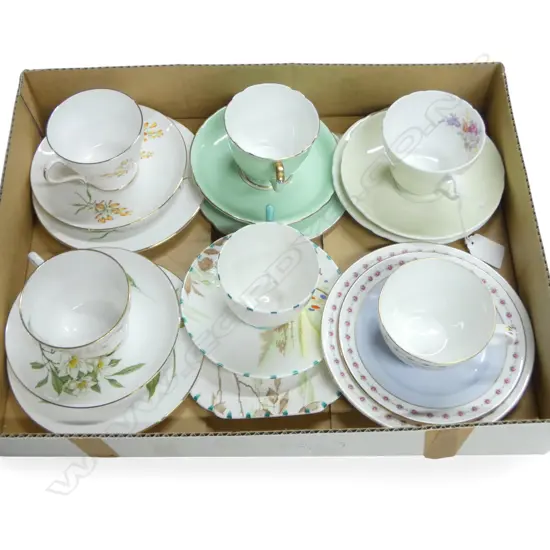 6 SHELLEY CHINA CSP SETS MIXED PATS