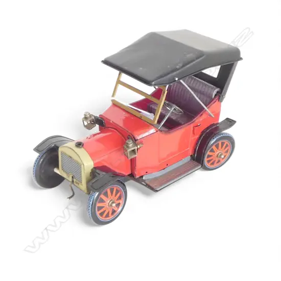 VINTAGE JAPANESE TIN PLATE c.1970s 'ROSKO' TOY CAR motor not currently working L.240mm