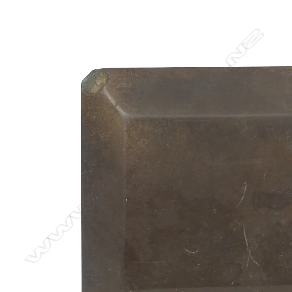 EGYPTIAN PREDYNASTIC SCHIST COSMETIC PALETTE, 121 x 8 x 75mm (chip to two corners) Image 1++
