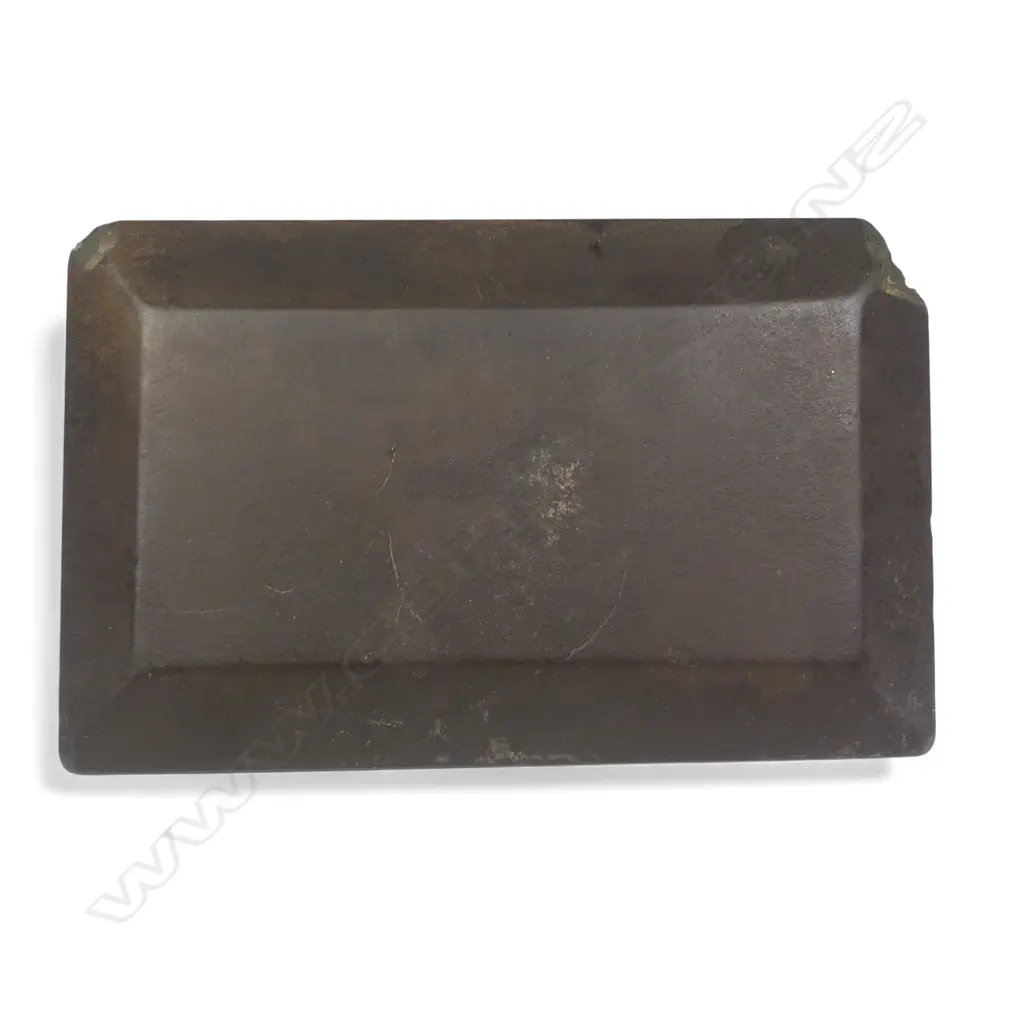 EGYPTIAN PREDYNASTIC SCHIST COSMETIC PALETTE, 121 x 8 x 75mm (chip to two corners) Image 1++