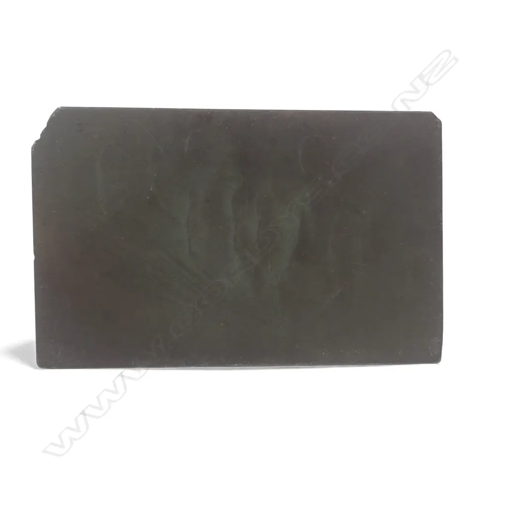 EGYPTIAN PREDYNASTIC SCHIST COSMETIC PALETTE, 121 x 8 x 75mm (chip to two corners) Image 1++