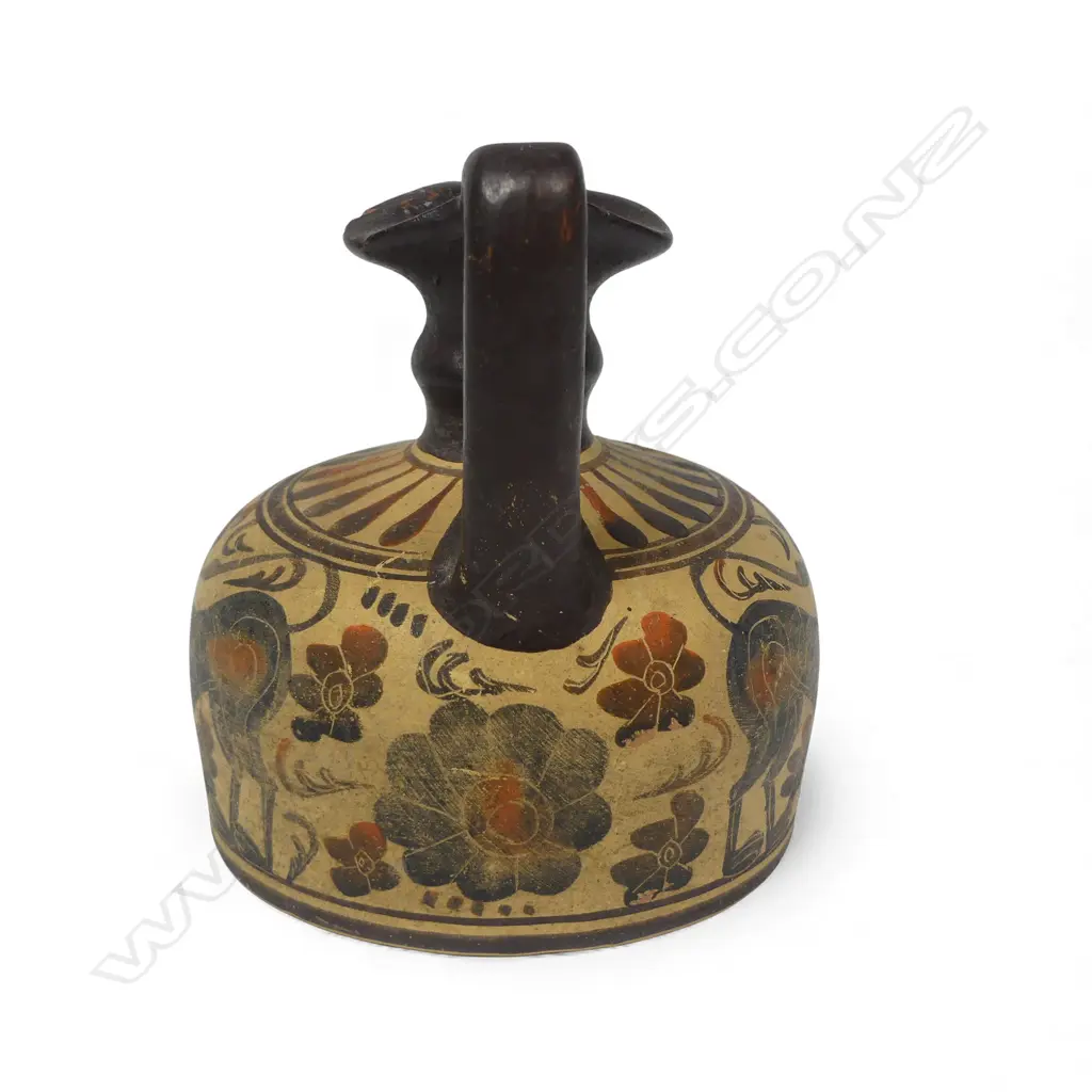 MODERN GREEK SMALL EARTHENWARE OENOCHOE (WINE JUG), H.101mm Image 1++