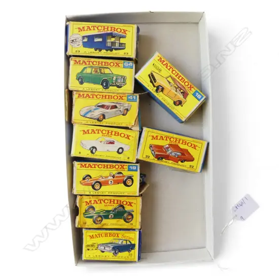 9 MATCHBOX MODEL CARS, BOXED
