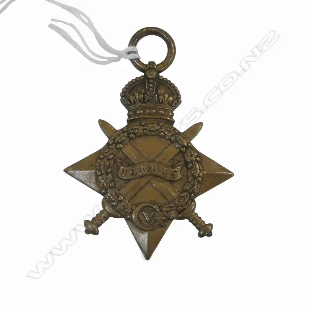 **RTV** WWI 1914-15 STAR TO PTE F. TURNBULL YORKS L.I. KIA 18/11/1916 Image 1++