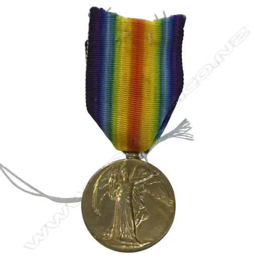 WWI VICTORY MEDAL TO PTE R. PATTERSON kings own scottish borderers, with ribbon
