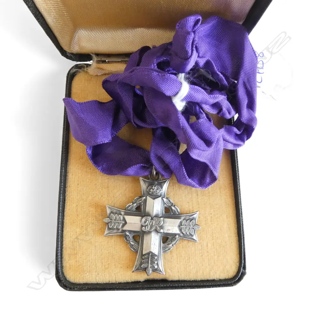 GEORGE IV WWII MEMORIAL CROSS TO JOHN ROWLEY MILLER FORMER RAF PILOT with complete NZDF personnel records... Image 1++