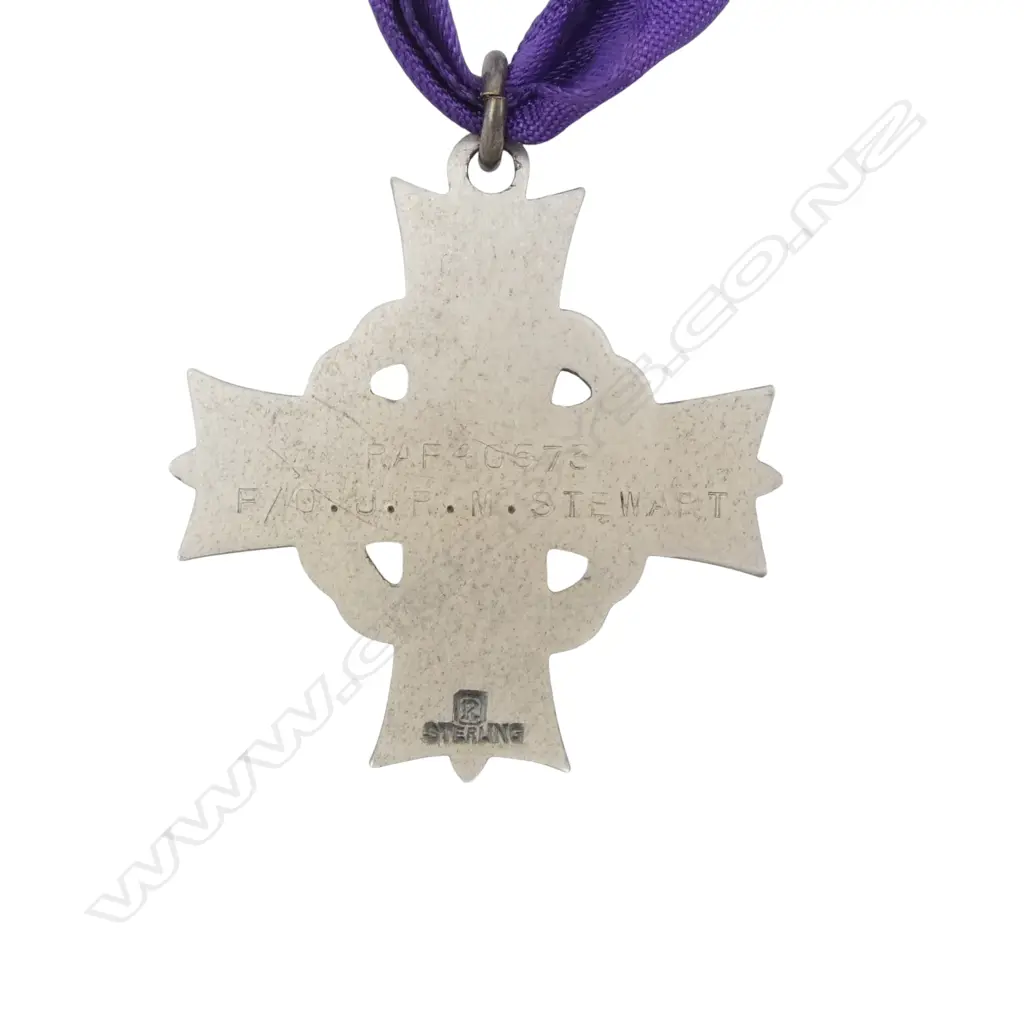 GEORGE IV WWII MEMORIAL CROSS TO JOHN ROWLEY MILLER FORMER RAF PILOT with complete NZDF personnel records... Image 1++