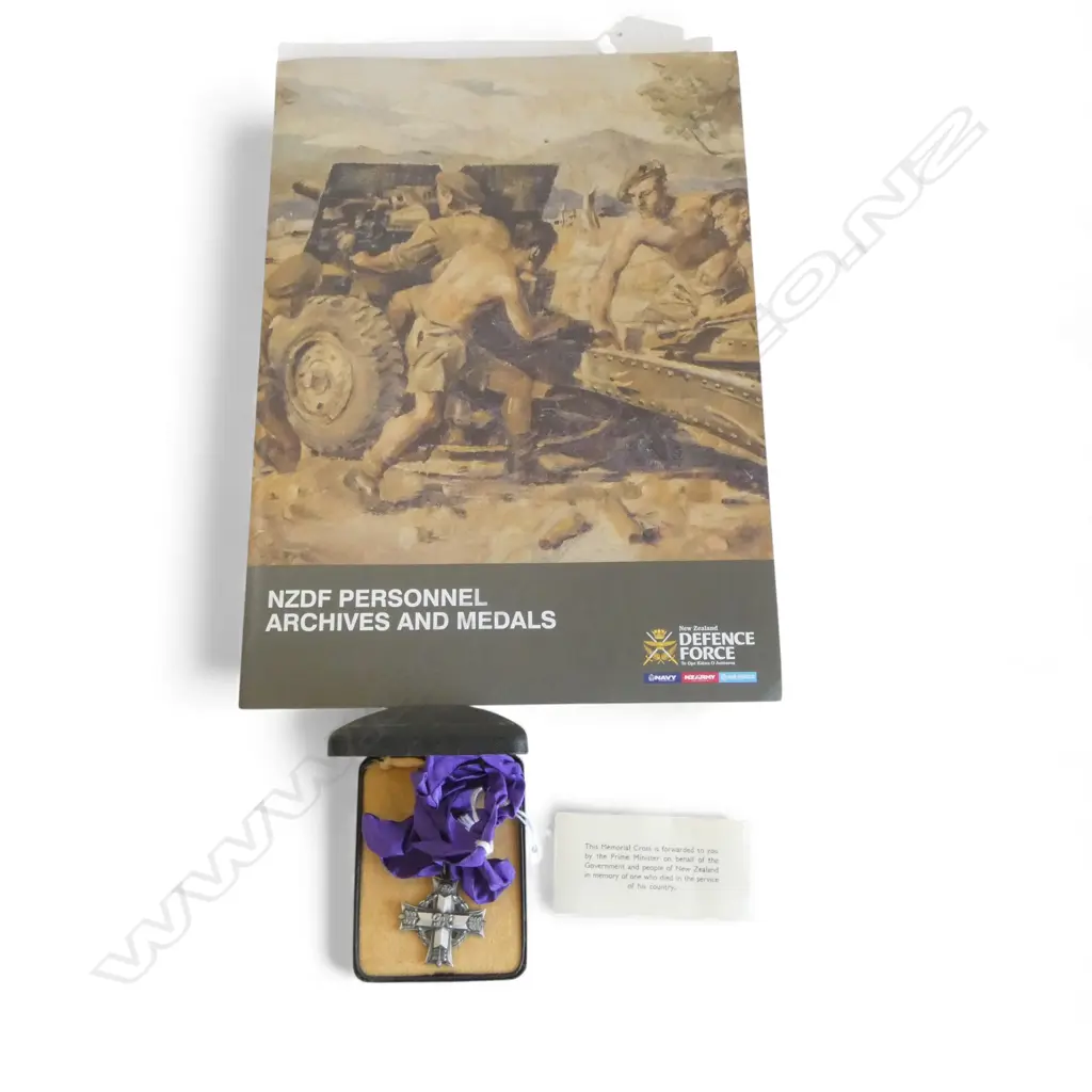 GEORGE IV WWII MEMORIAL CROSS TO JOHN ROWLEY MILLER FORMER RAF PILOT with complete NZDF personnel records... Image 1++